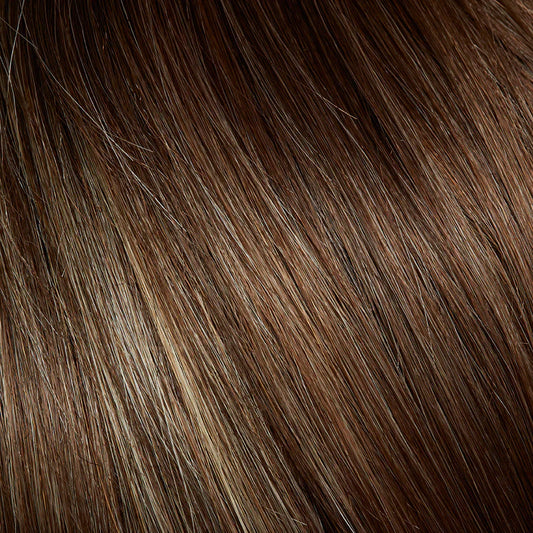 Gisela Mayer High End Light Page wig with realistic synthetic fibers in brown tones.