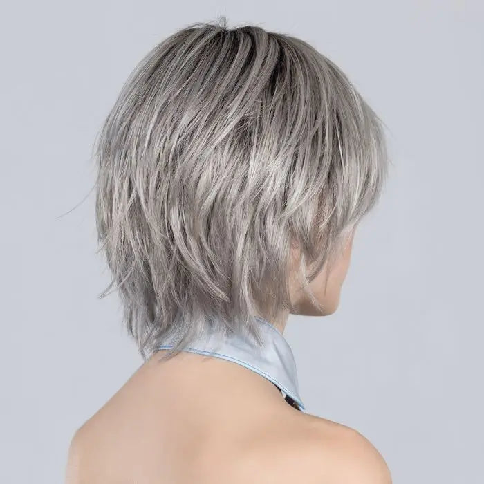 metallic blonde rooted