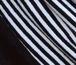 black white