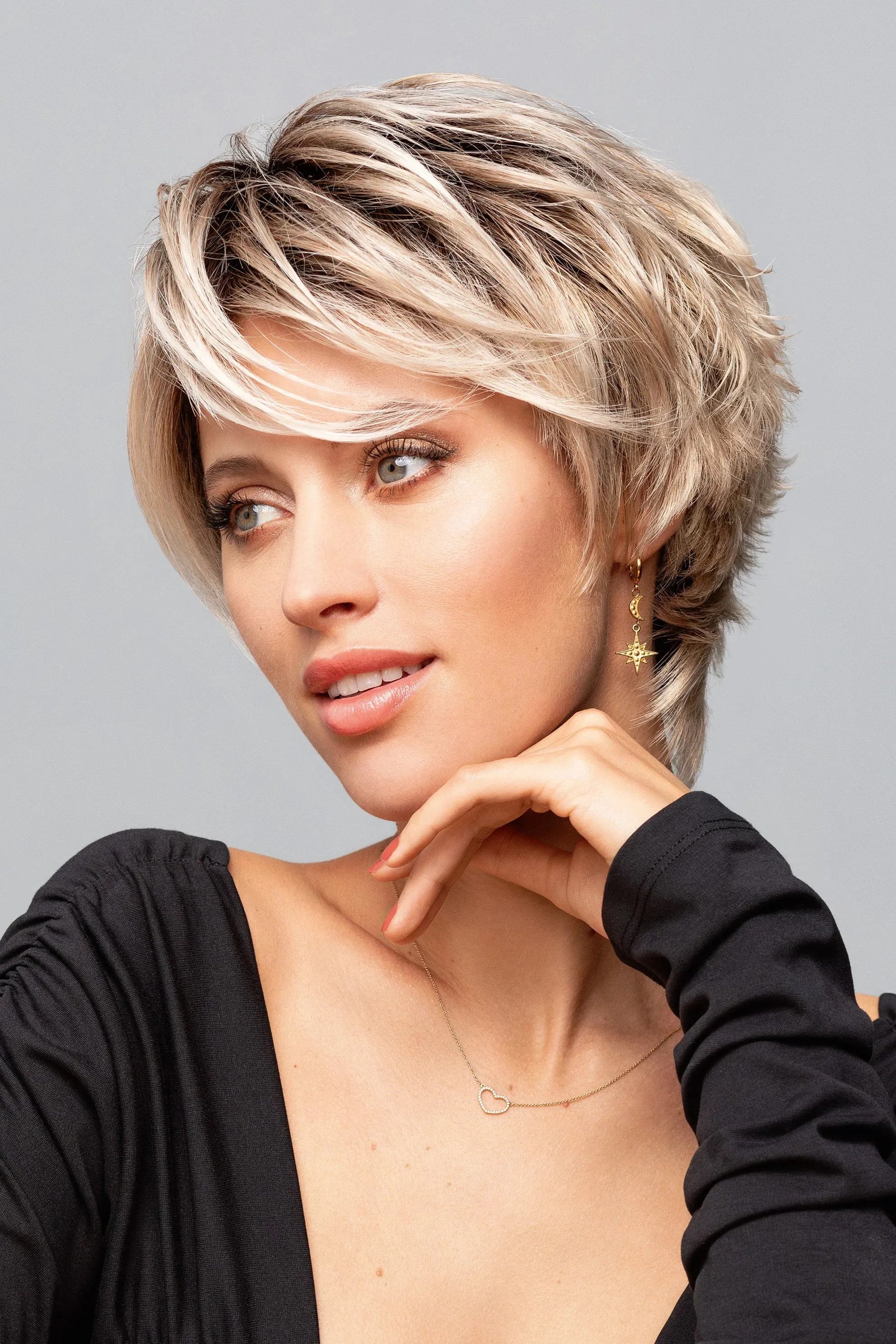 Gisela Mayer Micki Mono Lace Lf PLATINIUM SHADOW