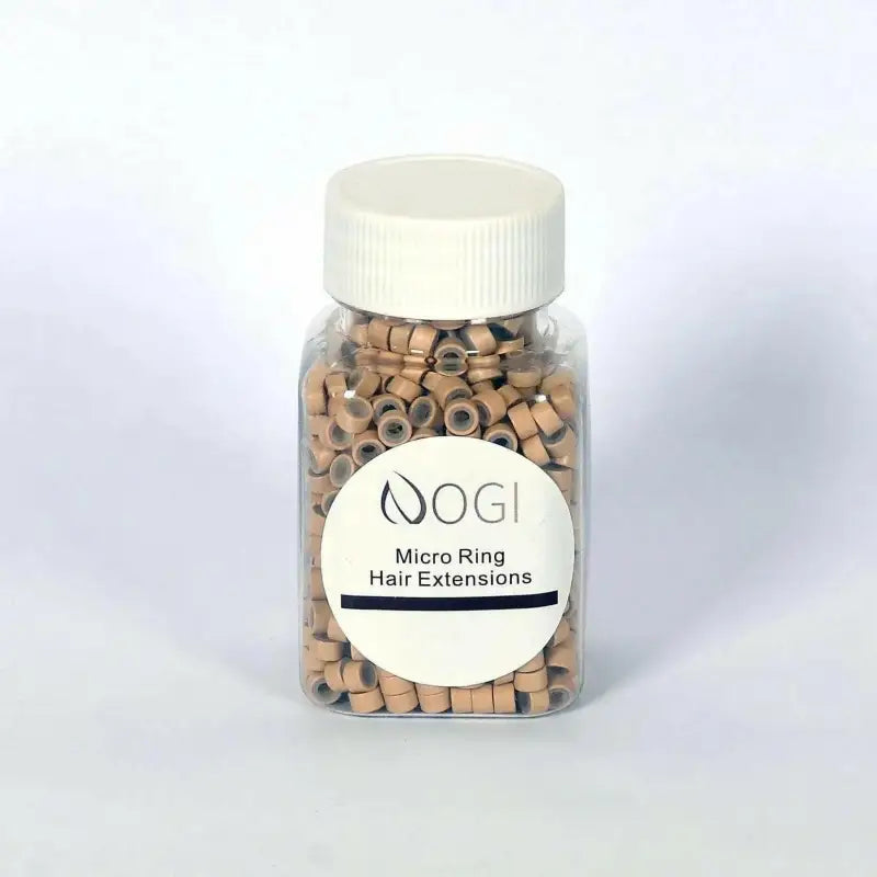 Nogi Accessoires – Mikroringe 50G -  Dunkel-beige