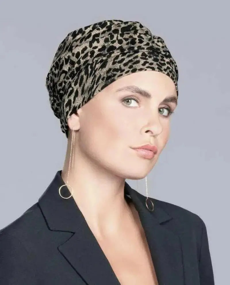 Leopard Print Turban Head Wrap by Ellen Wille Wild Cat Ocean Mix - Kopfbedeckung Mützen & Kopfbedeckungen